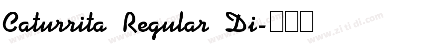 Caturrita Regular Di字体转换